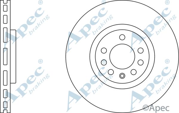 APEC BRAKING Тормозной диск DSK2507